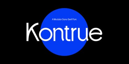 Kontrue Font Poster 1