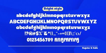 Bright Style Font Poster 10