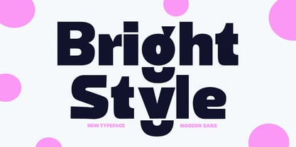 Bright Style Font Poster 1