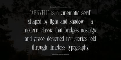 Arkvell Font Poster 3