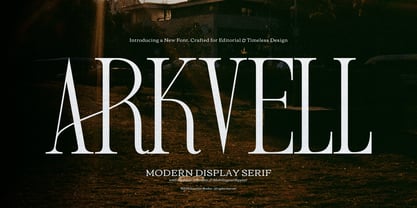 Arkvell Font Poster 1