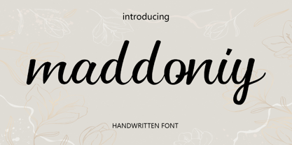 The Maddoniy Font Poster 1