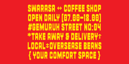 Swarasa Font Poster 3