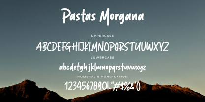 Pastas Morgana Font Poster 9