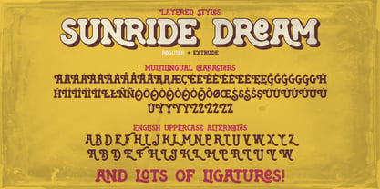 Sunride Dream Font Poster 5