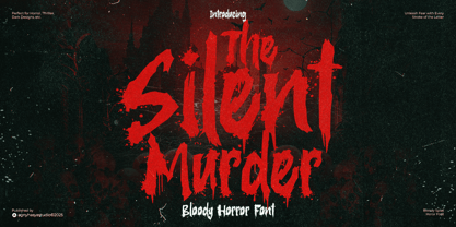 The Silent Murder Font Poster 1
