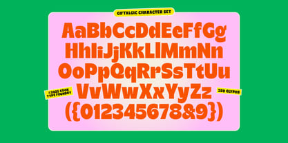 Cook Giftalgic Font Poster 6