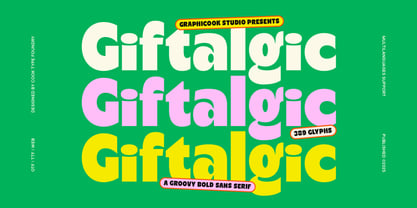 Cook Giftalgic Font Poster 1