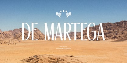 De Martega Font Poster 1