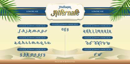 Mustaqim Font Poster 9