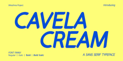 Cavela Cream Font Poster 1