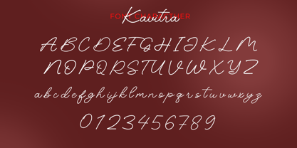 Kavitra Font Poster 2