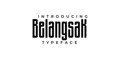 Belangsak Font Poster 1