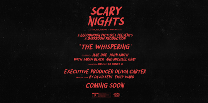 Terror Blade Font Poster 2