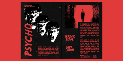 Terror Blade Font Poster 11