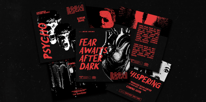 Terror Blade Font Poster 9