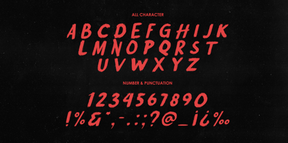 Terror Blade Font Poster 3