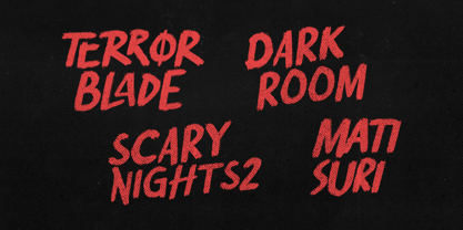 Terror Blade Font Poster 5