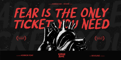 Terror Blade Font Poster 13