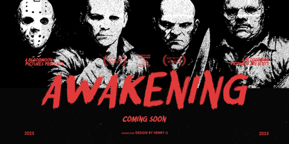 Terror Blade Font Poster 7