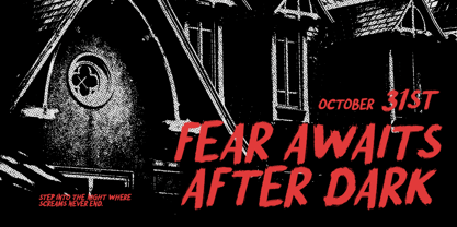 Terror Blade Font Poster 10