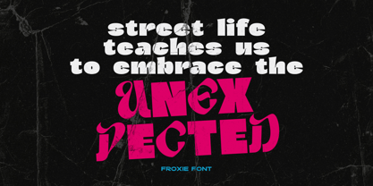 Froxie Font Poster 2