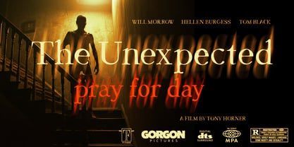 Dark & Black Font Poster 4