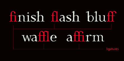 Dark & Black Font Poster 3