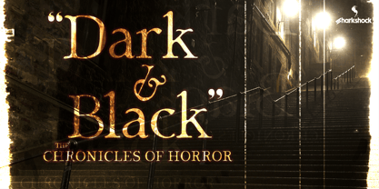 Dark & Black Font Poster 1