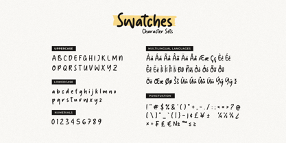 Swatches Font Poster 6