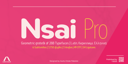Nsai Pro Rounded Font Poster 1