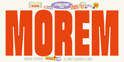 Morem Font Poster 1