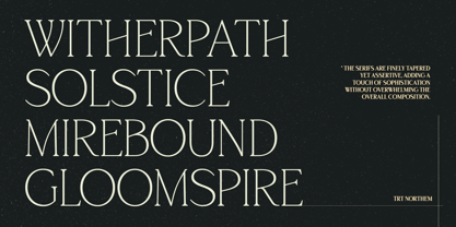 TRT Northem Font Poster 3