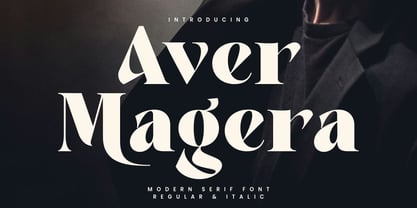 Aver Magera Font Poster 1