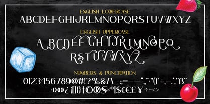 Cocktail Party Font Poster 3
