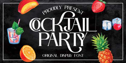 Cocktail Party Font Poster 1