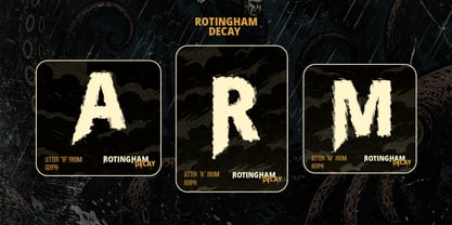 Rottingham Decay Font Poster 4