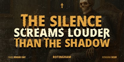 Rottingham Decay Font Poster 13
