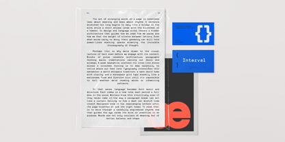 TRT Interval Font Poster 10