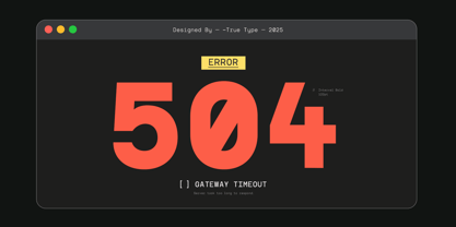 TRT Interval Font Poster 6