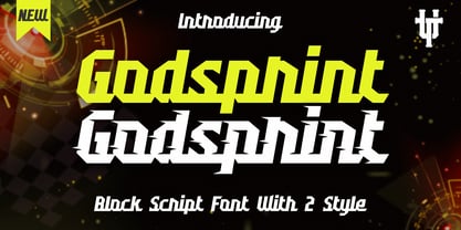 Godsprint Font Poster 1