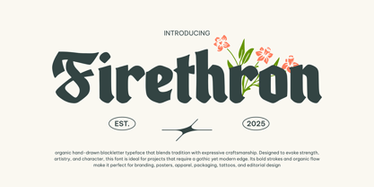 Firethorn Font Poster 1