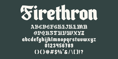 Firethorn Font Poster 2