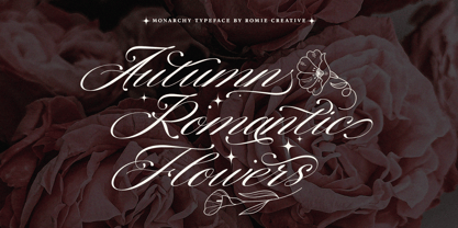 Monarchy  Script Font Poster 7