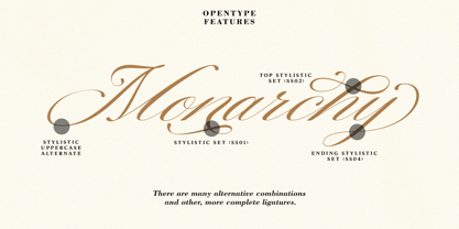Monarchy  Script Font Poster 8