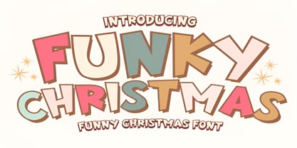 Funky Christmas Font Poster 1