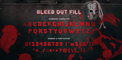Bleed Out Font Poster 10