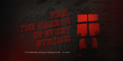 Bleed Out Font Poster 4