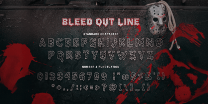 Bleed Out Font Poster 11