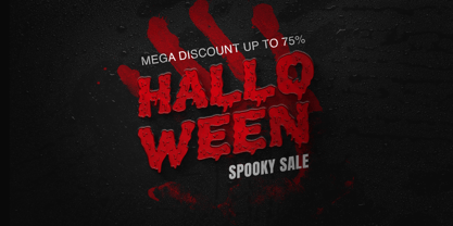 Bleed Out Font Poster 3